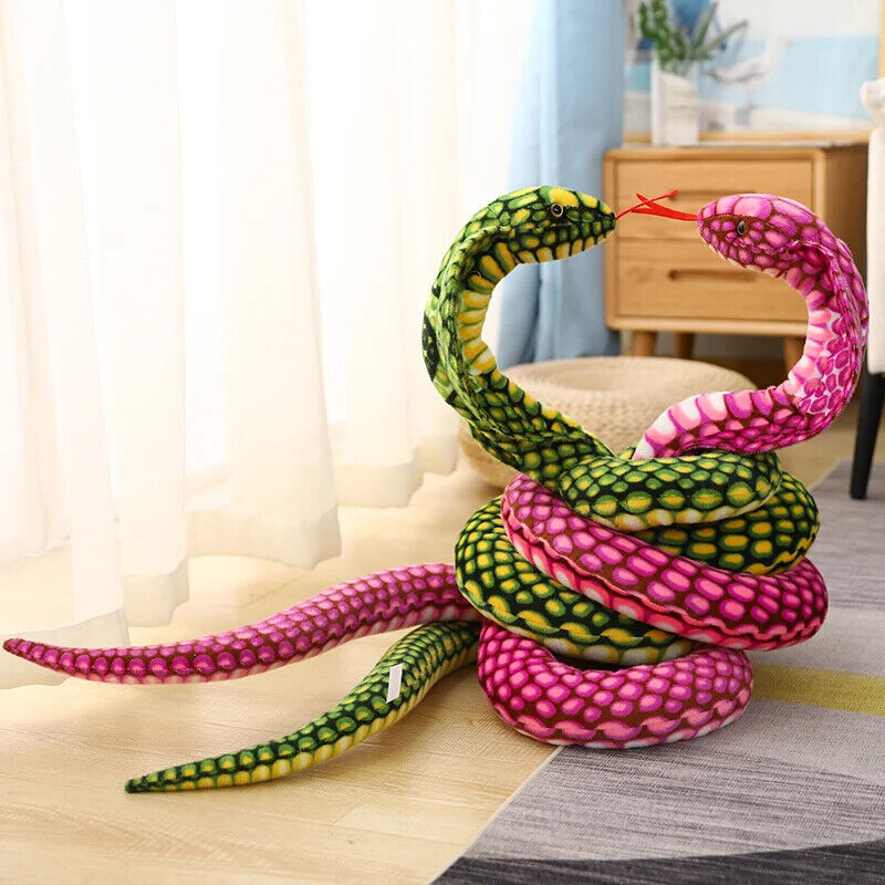 HABO 80/170/240cm Cobra Schlange Plüschtier Kuscheltier Riesig Geschenk Kinder