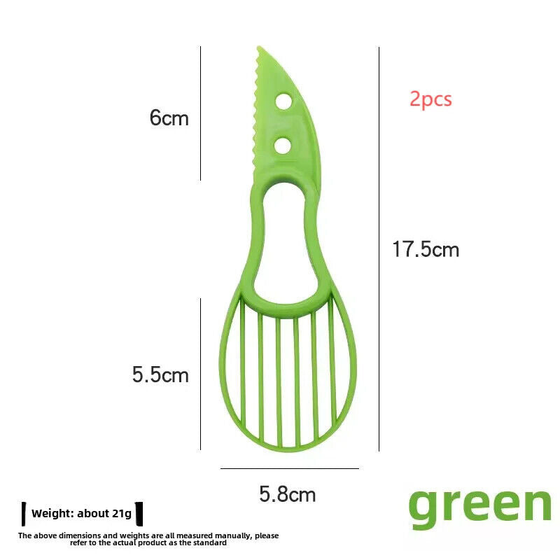 HABO 3-in-1 Avocado Slicer Cutter und Zellstoff Separator für Obst und Gemüse