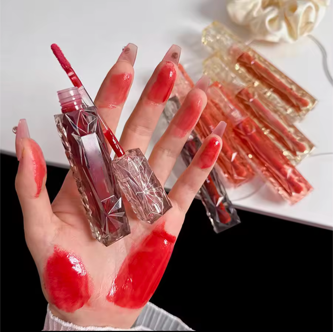 Korean Style Lipgloss langlebig feuchtigskeitsspend wasserfest glossy