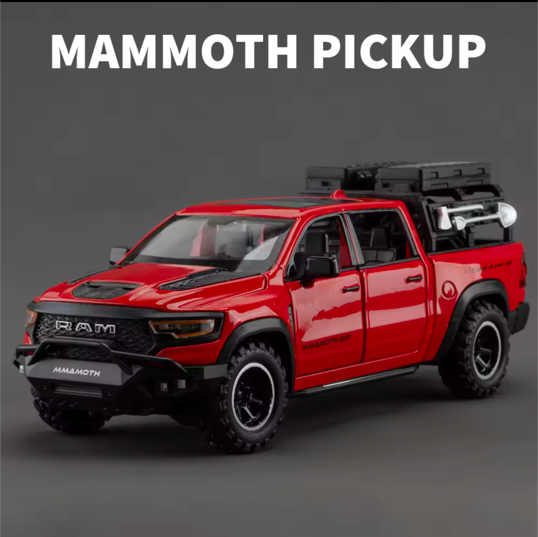 Dodge Mammoth 1000 TRX Pickup Modellauto Sammlerstück Spielzeug Maßstab 1:32