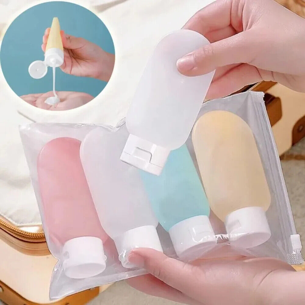 HABO 60ml Reise Flaschen Set Tube Koffer Silikon Tube Shampoo Kosmetik Klein 
