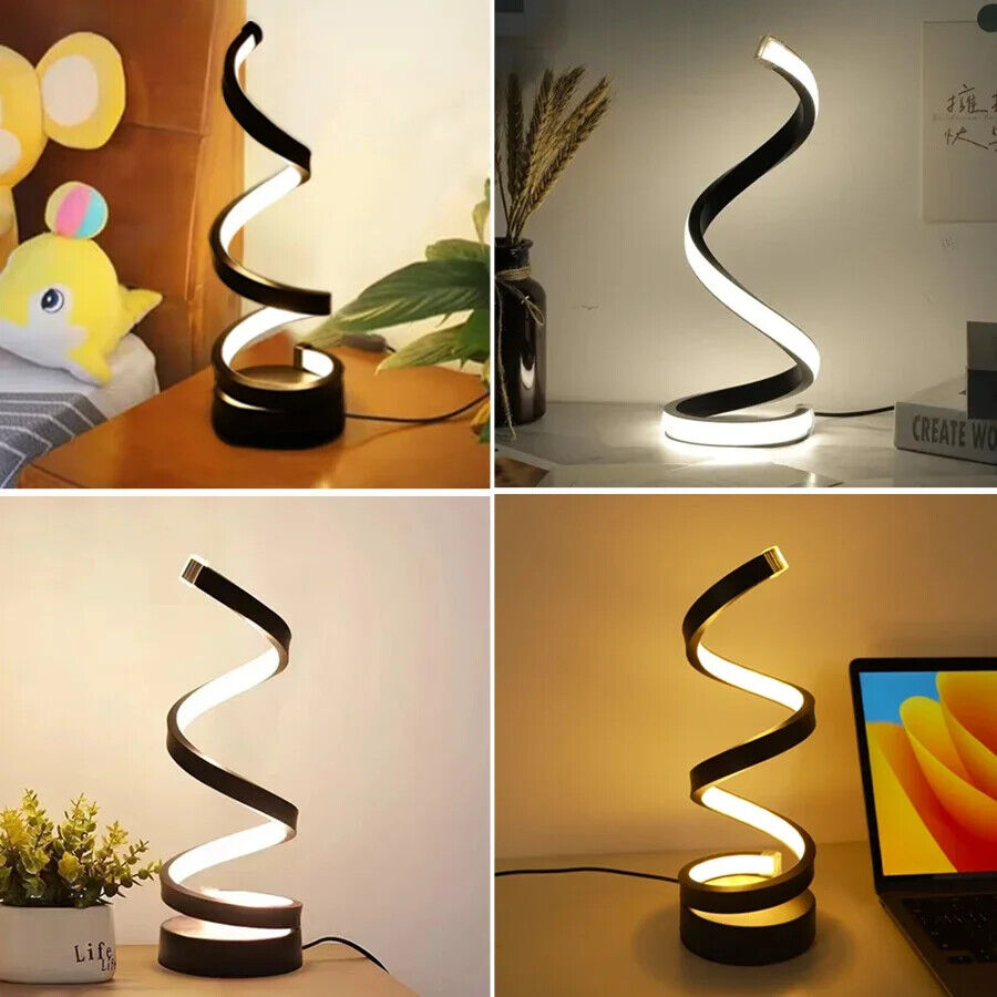 Schreibtischlampe LED Nachtlicht Spirale Modern klassisch Design hell dimmbar
