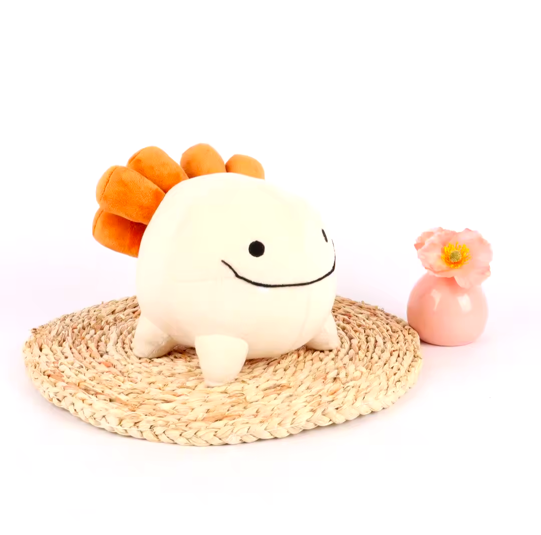 axolotl plüschiter kleines axolotl kuscheltier süß mit lächeln für Kinder