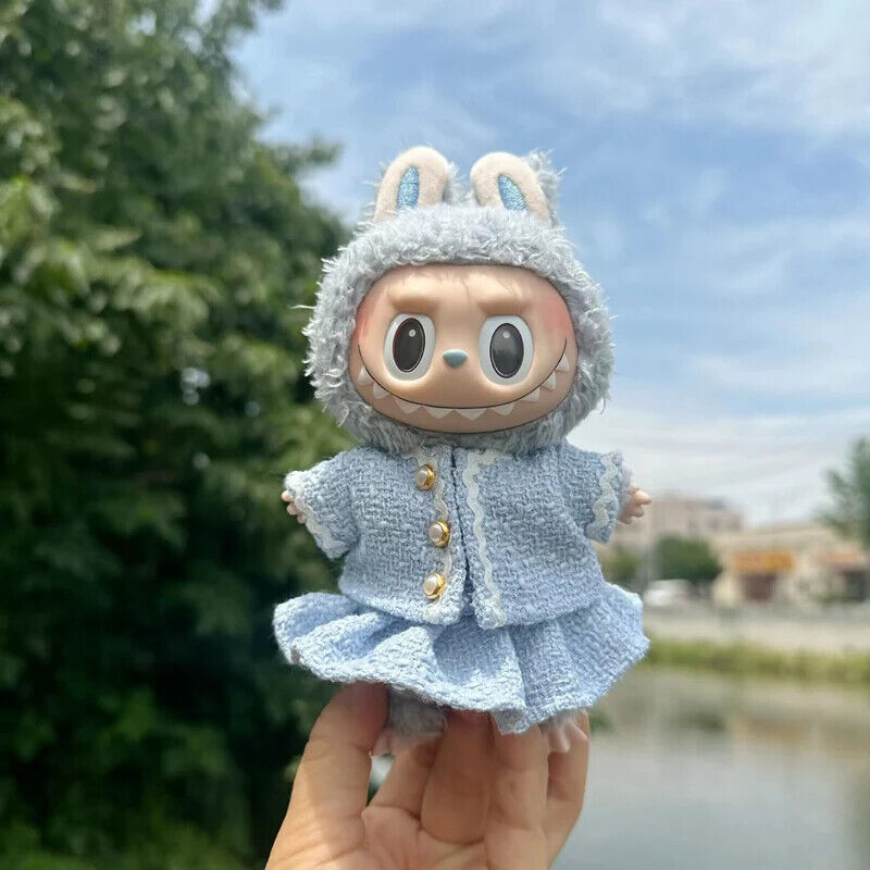 Puppenkleider für 17 cm Baumwoll-Idolpuppen – Prinzessinnenkleid und Overalls