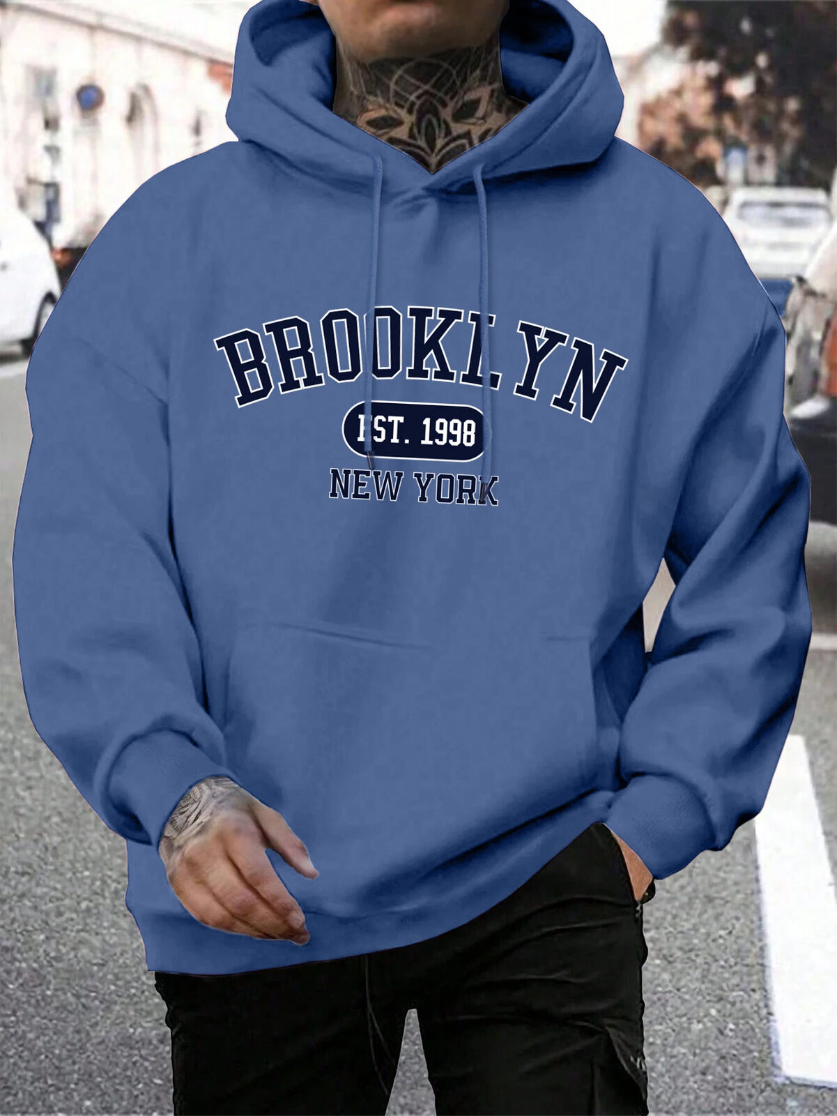 HABO Brooklyn New York Männer Hoodie – Oversize Hoody, Mode Trainingsanzug