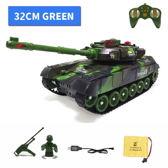 Ferngesteuerter Panzer Krieg Turm Drehbar Spielzeug Kinder Jungen Fernbedienung