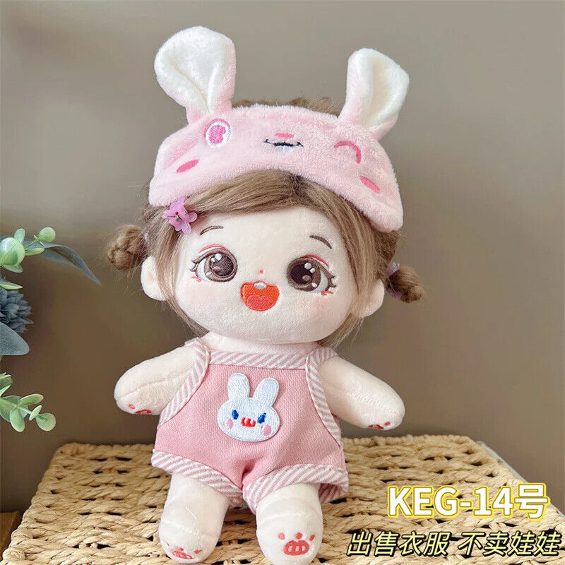 Puppenkleider für 20 cm Baumwoll-Idolpuppen – Prinzessinnenkleid und Overalls