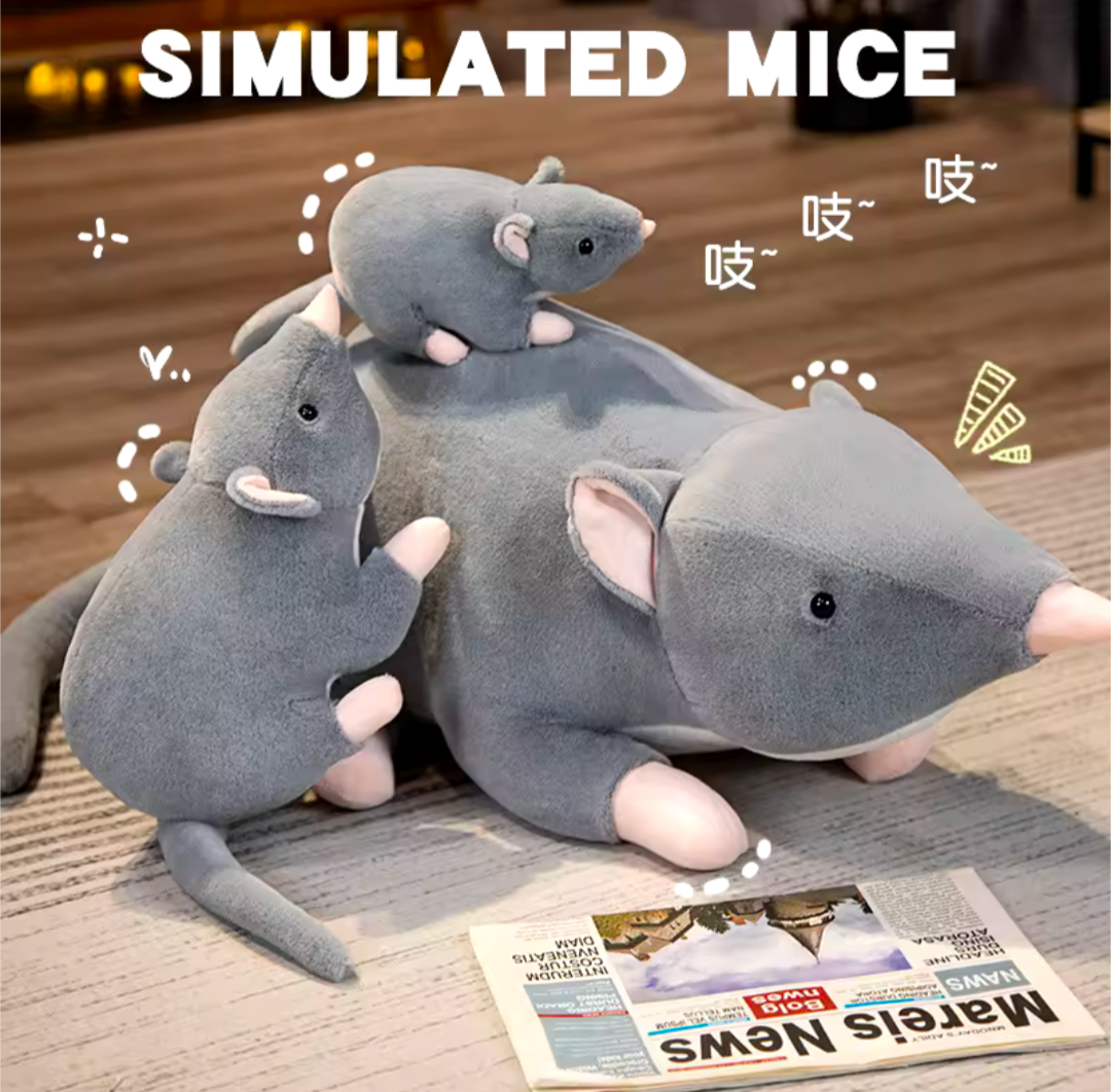 Maus Spitzmaus Kuscheltier Plüschtier Spielzeug für Kinder 32cm Ratte süß