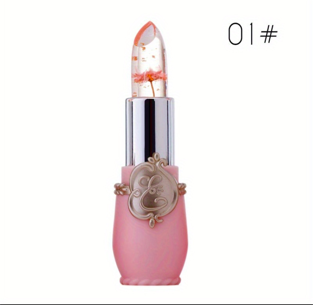 Lippenstift mit Blume mehrfarbig Feuchtigkeit Stift Mädchen