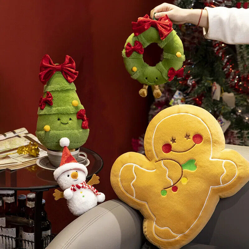 Santa Claus Schneemann Kranz Weihnachts Baum Plüschtiere Weihnachts Dekor Kissen