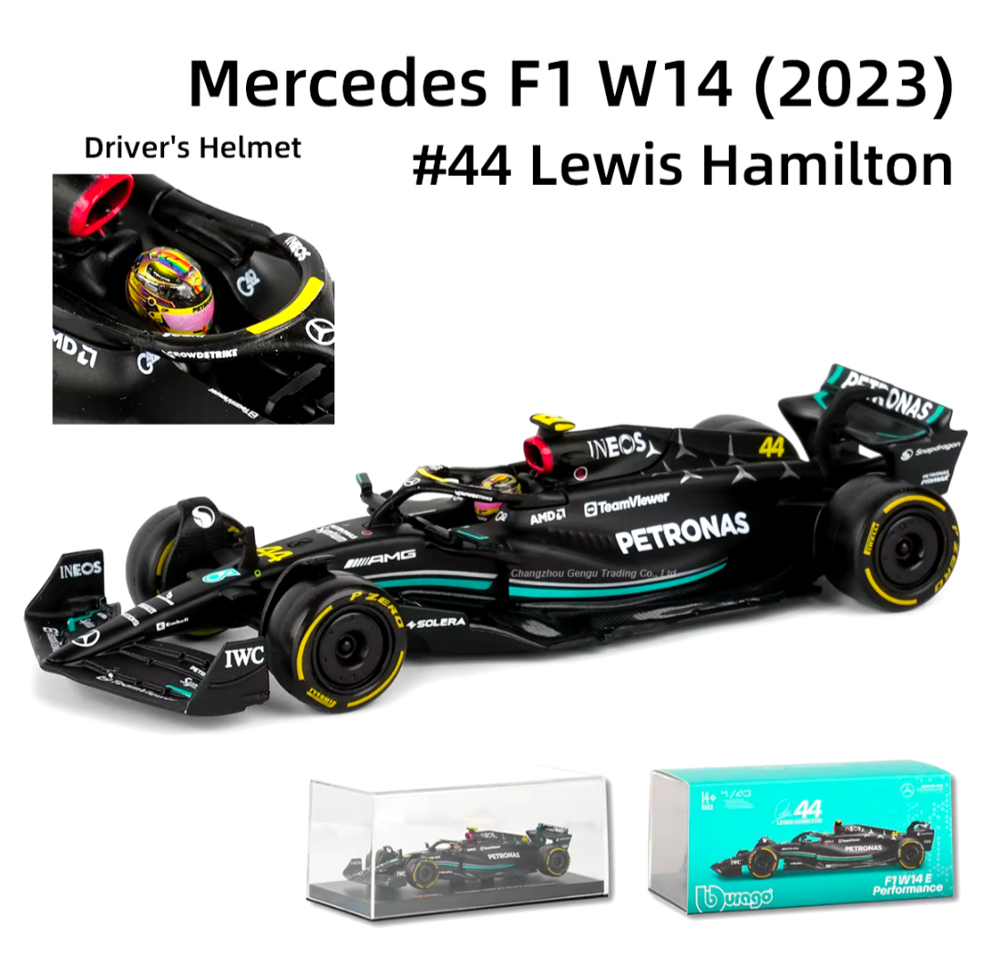 Mercedes AMG 2023 W14 E 1:43 Modell Detailgetreu Auto Modell Car Formel 1