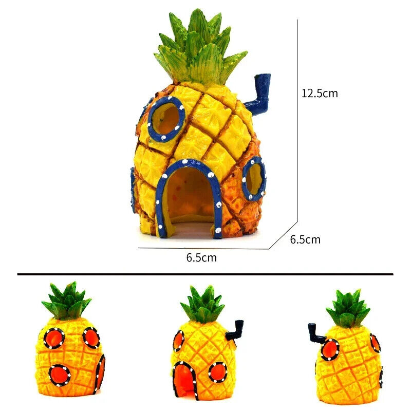 HABO Aquarium Dekoration – Cartoon Ananas Haus für Aquarium Landschaftsbau