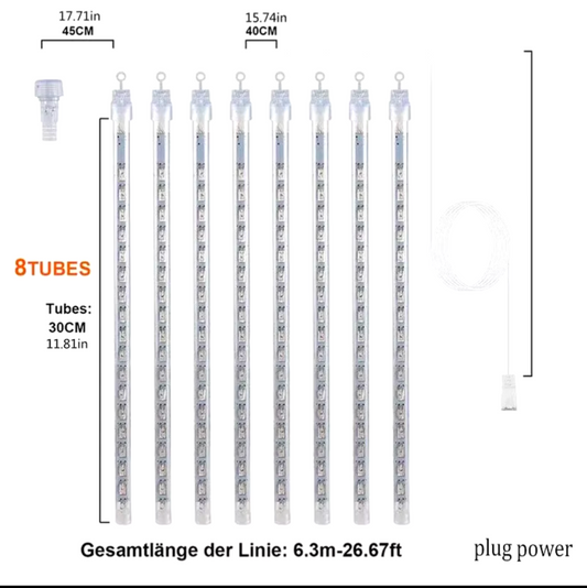 Meteor Tropflichter LED Outdoor Weihnachten Regentropfen Licht 8 Stück wasserfes