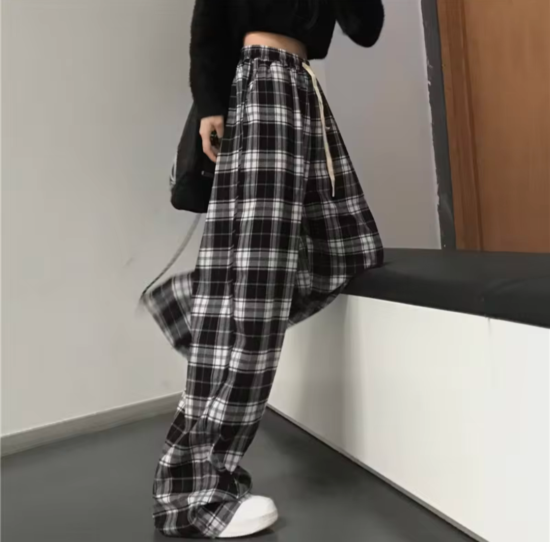 Oversized Jogginghose Schlafhose Schlafanzug Hose Casual Baggy Hip Hop Damen
