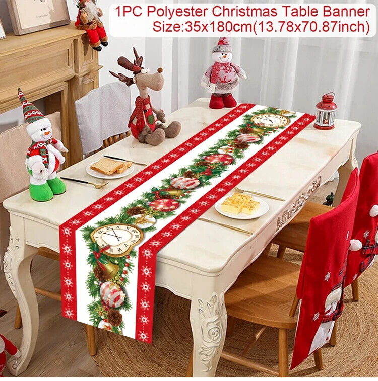 Tischdecke Weihnachten Tisch Läufer Dekoration Christmas Tischbezug Tischdeko