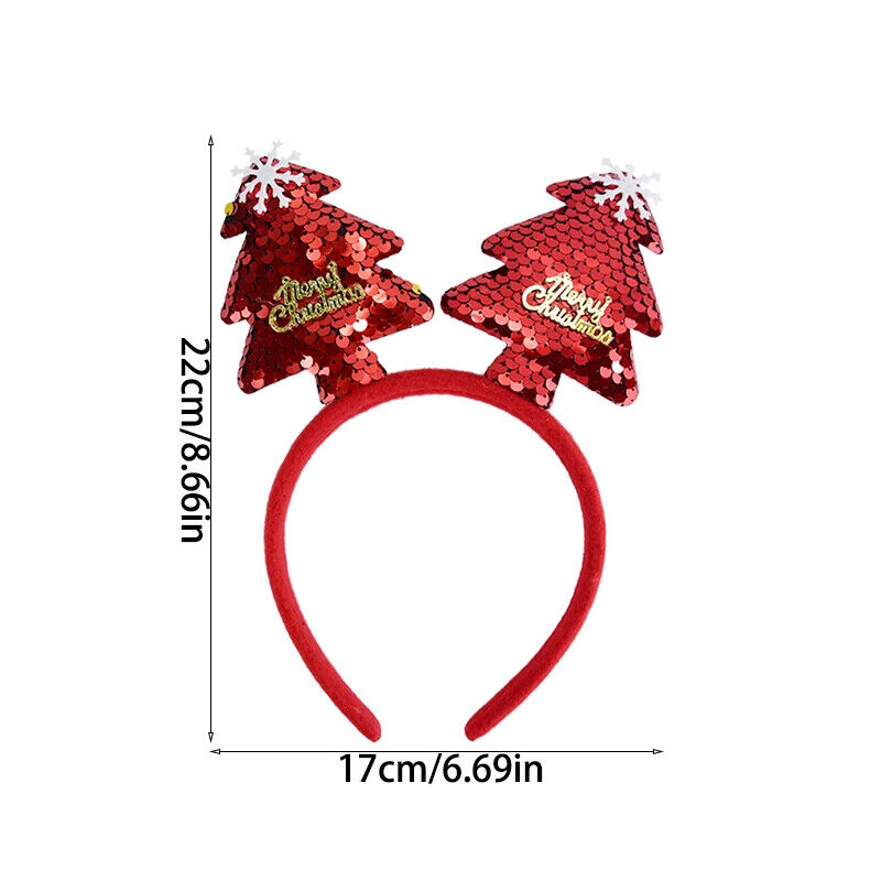 Weihnachten Stirnband Dekoration Weihnachtsmann Lustig Elch Xmax Baum Haarschmuc