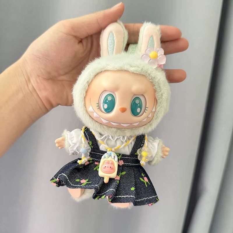 Mini Plüsch Puppe Kleidung Outfit Geschenk für Mädchen 