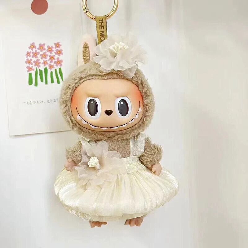 Puppenkleider für 17 cm Baumwoll-Idolpuppen – Prinzessinnenkleid und Overalls