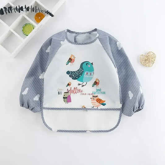 HABO Baby Kittel – Cartoon Tier Langarm Kunstschürze für Kleinkinder