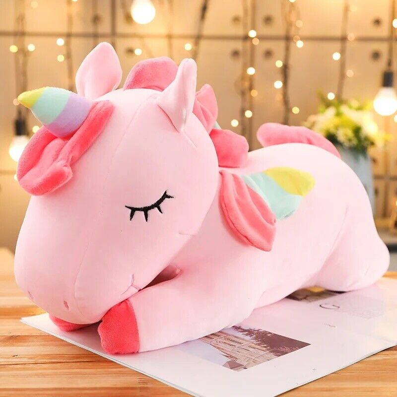 Einhorn Plüschtier Kawaii 100cm Riesig Party Stofftier Kinder Geschenk