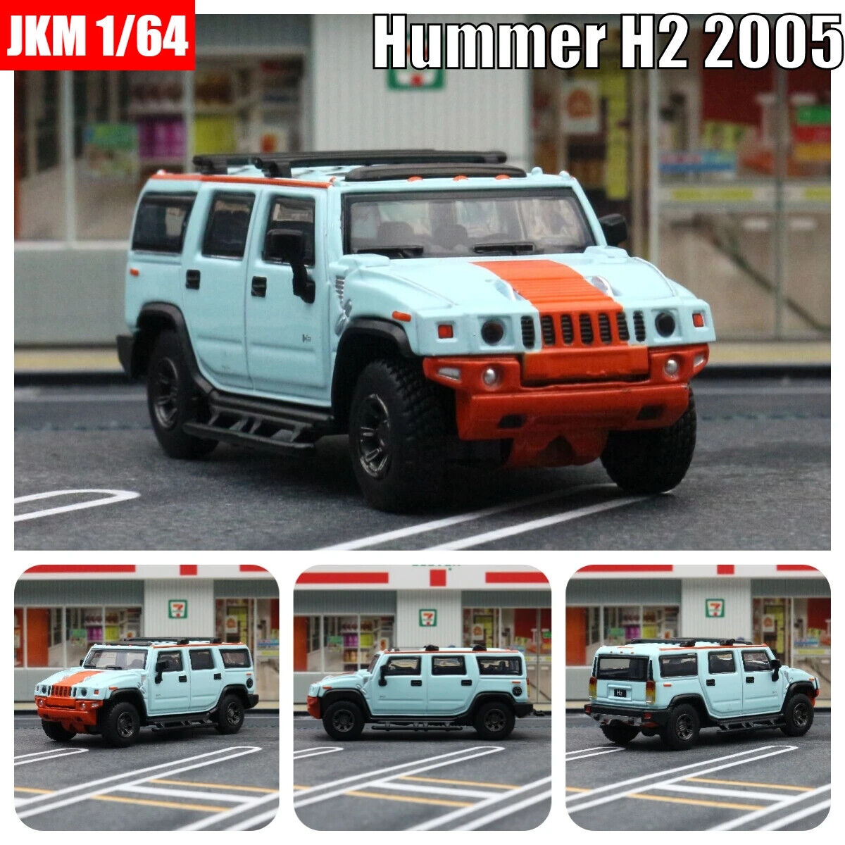 HABO 1:64 Hummer H2 Miniatur Modell Nachbildung SUV Sammeln Auto Amerikanisch