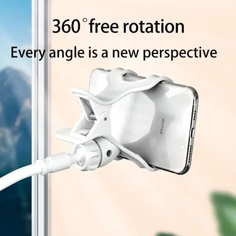 HABO 360-Clip Handy Halterung – Tragbare, Flexible & Desktop Ständer für Phone