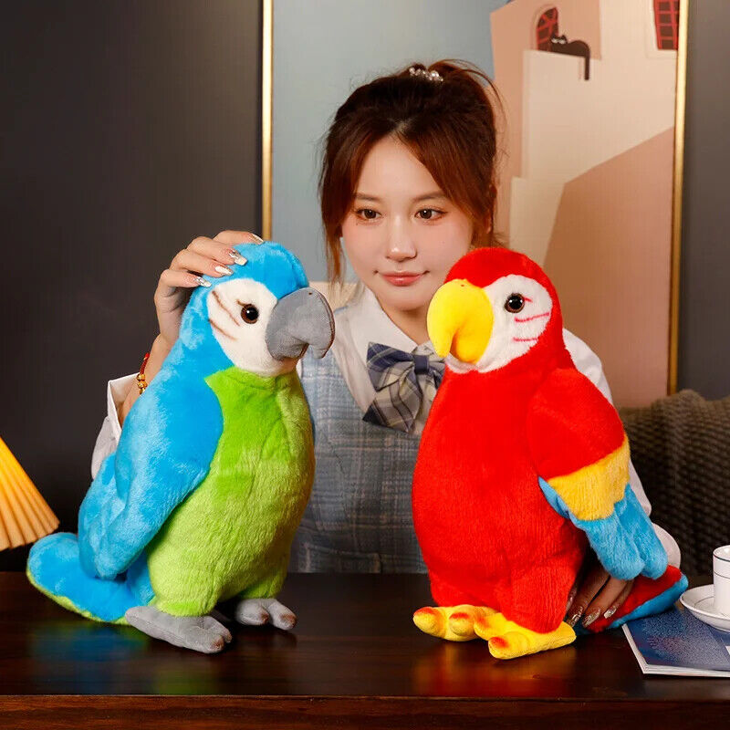 Lebensechte Papagei Plüsch Tier VogelTier Geschenk Für Kinder 