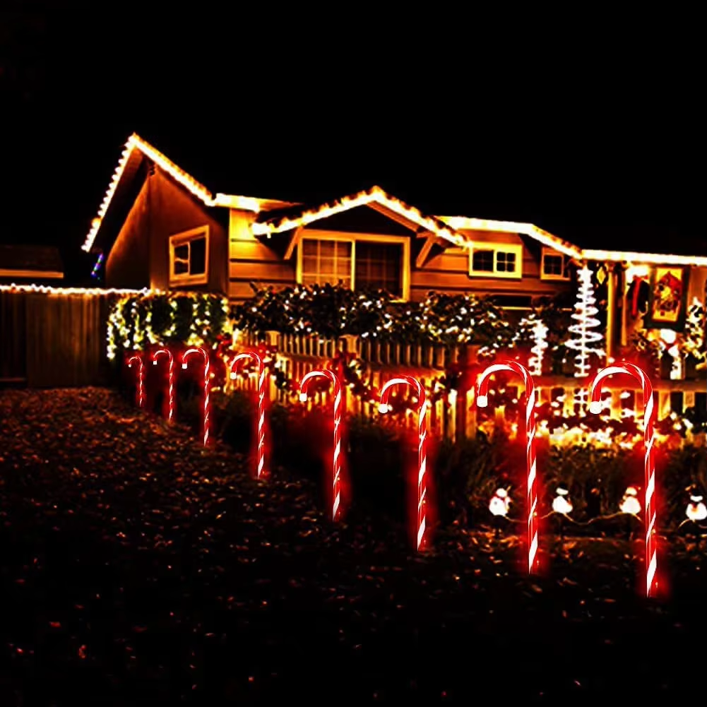 Weihnachtslichter Zuckerstangen Outdoor Zuckerstangen Beleuchtung Weihnachten