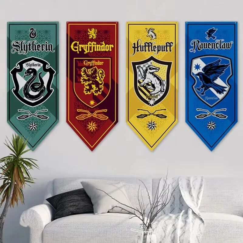 Harald Potter Hogwarts Flaggen 40x120cm Zauber Film Dekoration Geschenk Party