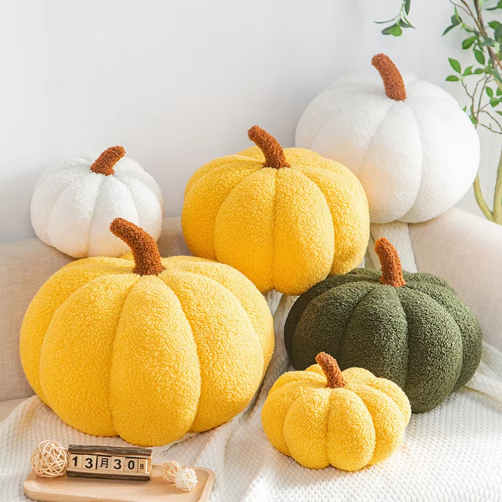 HABO 20cm Kürbis Kissen Herbst Halloween Kuscheltier Plüsch Dekoration Stofftier