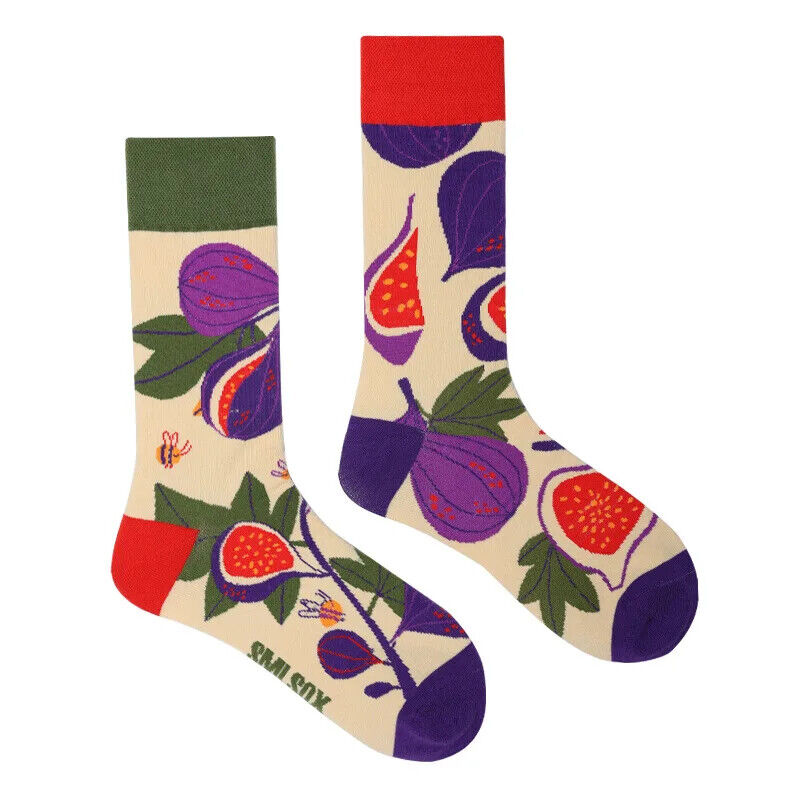 HABO 1 Paar Lustige Socken Ketchup Pommes Eis Noten Pilze Geschenk Mann Frauen