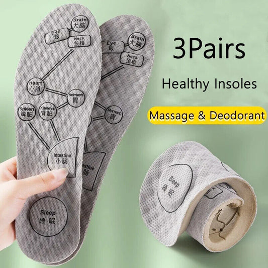 HABO Einlegesohlen für Schuhe – Massage, Akupunkturpunkte für Plantarfasziitis