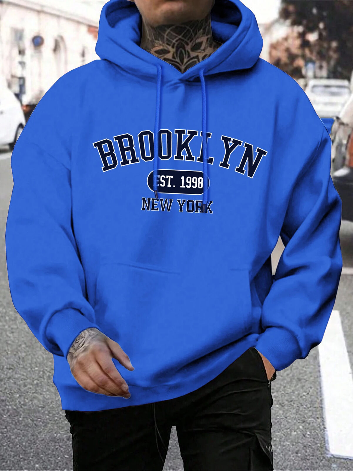 HABO Brooklyn New York Männer Hoodie – Oversize Hoody, Mode Trainingsanzug