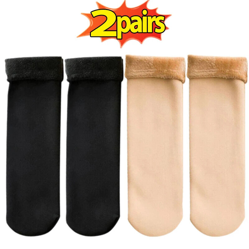 Dicke Wintersocken mit Wolle gefütterrt weich kuschelig Weihnachten Thermosocken