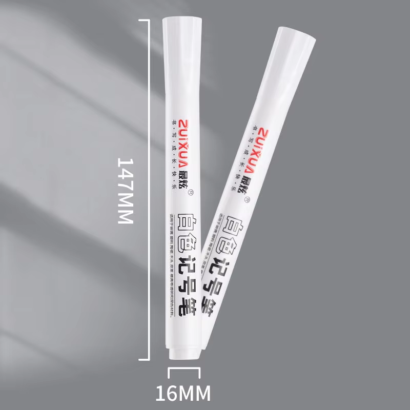 HABO Weiße Markierungsstifte Set – 2,0 mm, Ölig, Wasserdicht, Gelstifte