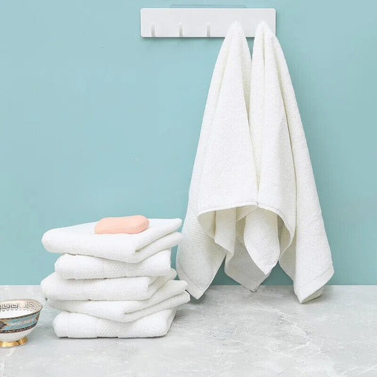 HABO 2/4/6  Baumwolle Handtücher Frottee Dusche Baden Handtuch Grau Weiß Hände