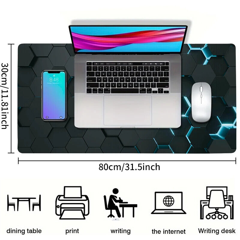 Mauspad Gaming Mauspad futuristisches Design casual Schreibtisch Xxl rutschfest