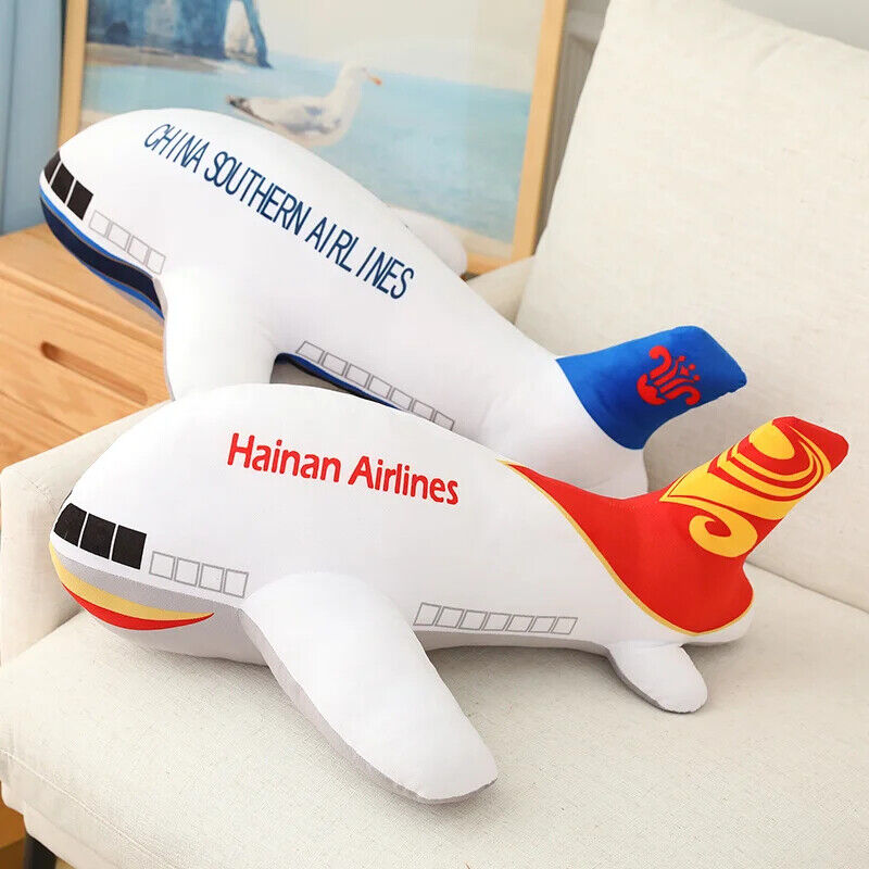 Flugzeug-Plüschkissen - Großes Kuscheltier 40/60/80cm
