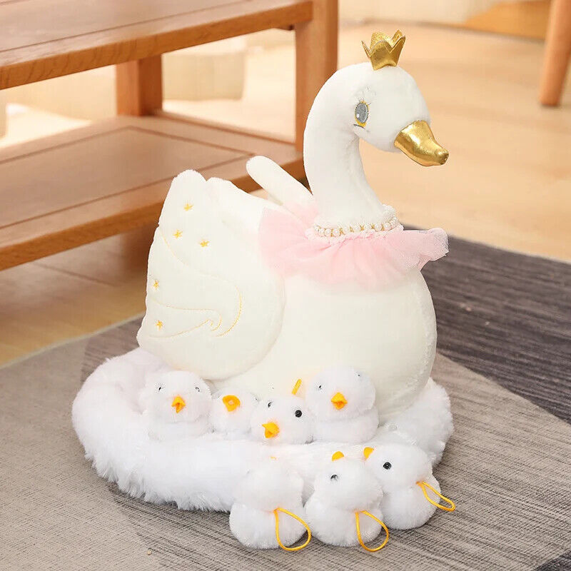 Plüsch Spielzeug Schwan/Huhn Mutter Lebensechte Tiere 