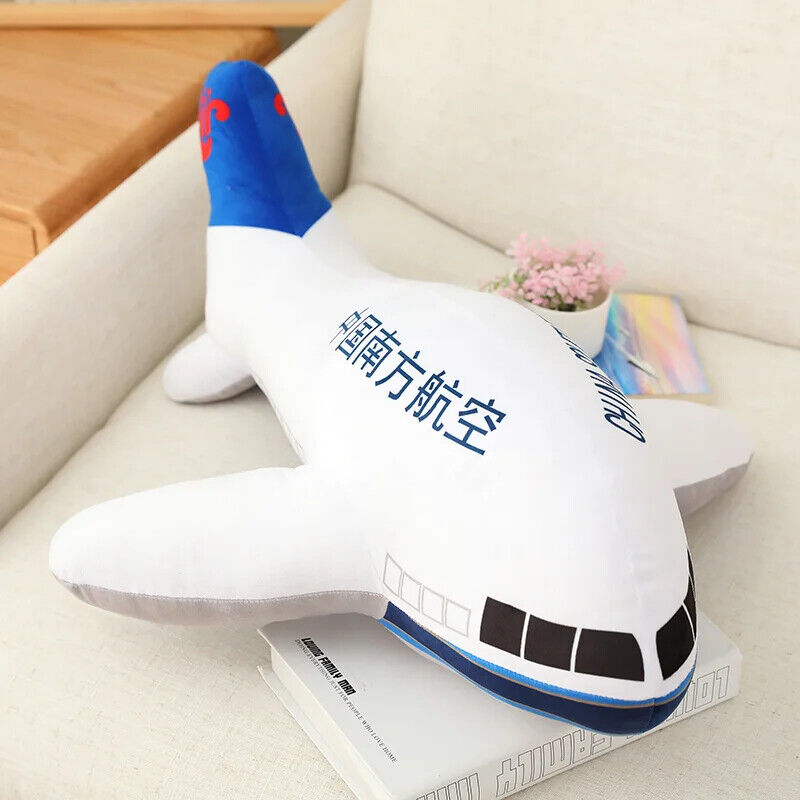 Flugzeug-Plüschkissen - Großes Kuscheltier 40/60/80cm