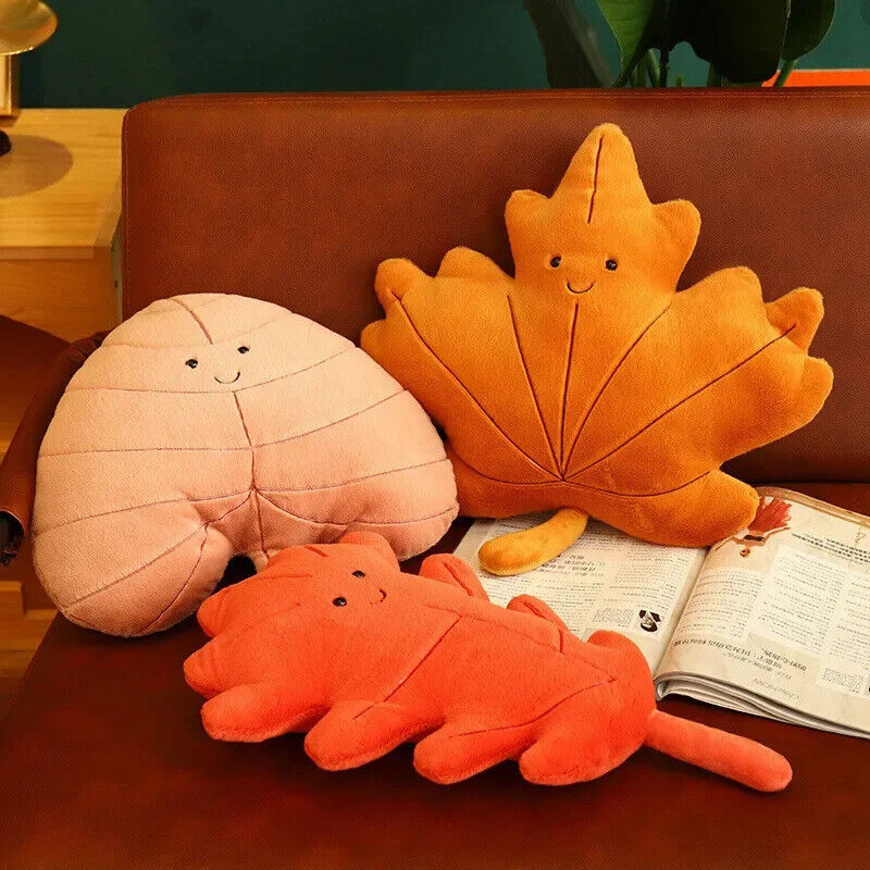 HABO Ahorn Blatt Plüsch Kissen Kanada Baum Blatt Geschenk Riesig Orange Herbst