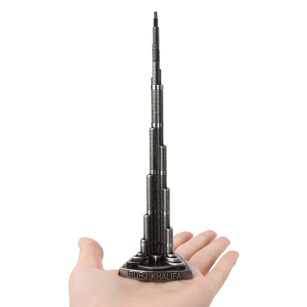 Burj Khalifa 18cm Tower Modell Metall Miniatur Dubai Kunsthandwerk Büro Deko