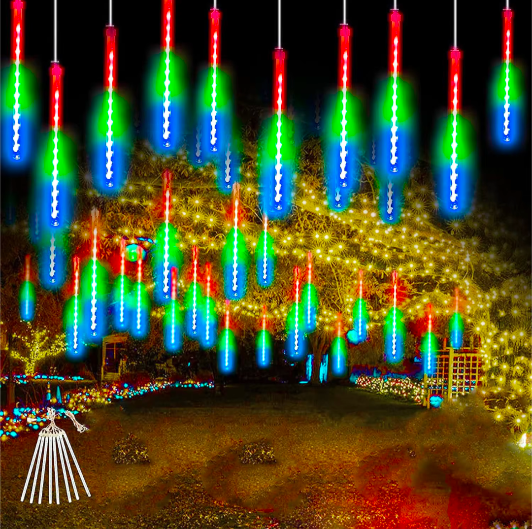 Meteor Tropflichter LED Outdoor Weihnachten Regentropfen Licht 8 Stück wasserfes