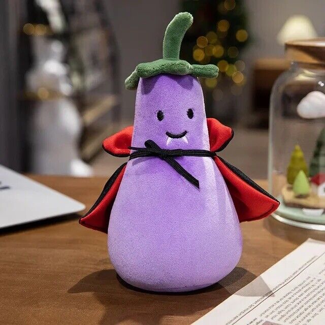 Halloween Kuscheltiere Plüsch Geschenk Teddybär Kürbis Vampir Aubergine Deko