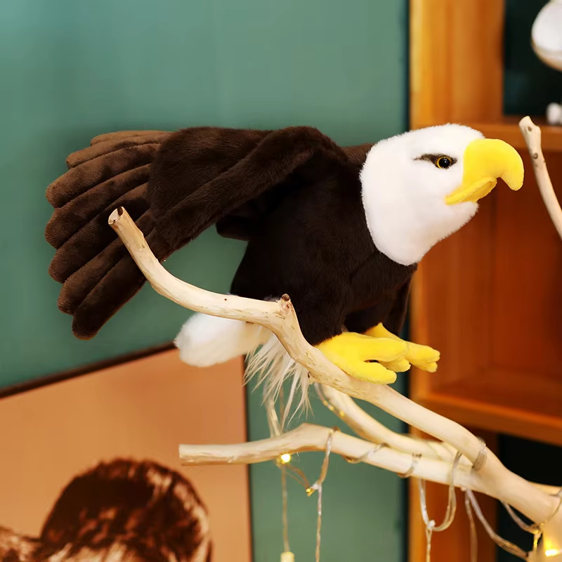 HABO 60/90Cm Adler Kuscheltier Plüschtier Realistisch Deutschland Puppe Riesig