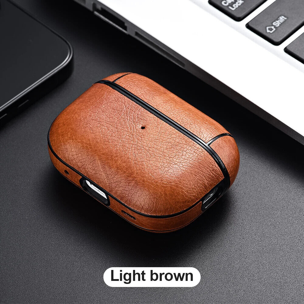 HABO Airpods Schutzhülle Kunstleder Case für Airpods Business Abdeckung 