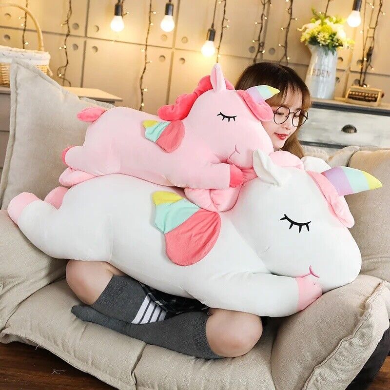 Einhorn Plüschtier Kawaii 100cm Riesig Party Stofftier Kinder Geschenk