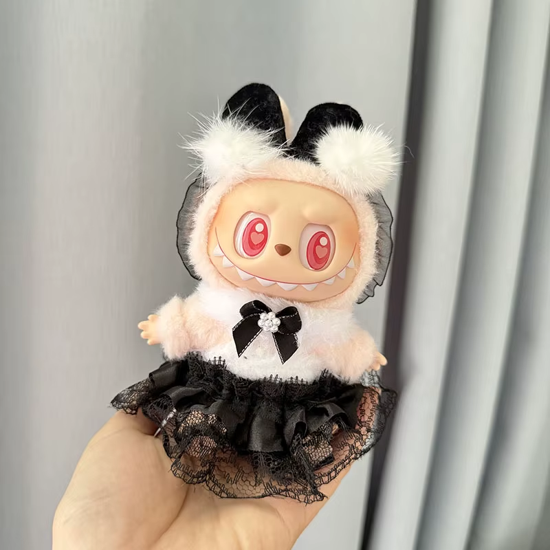 Mini Plüsch Puppe Kleidung Outfit Geschenk für Mädchen 