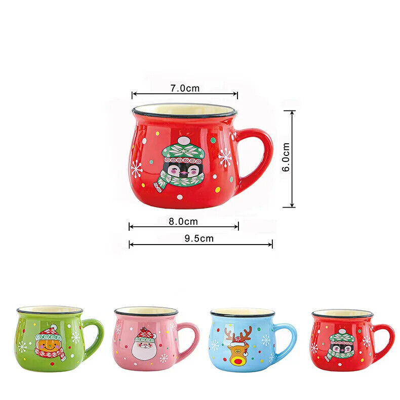 Keramik Tassen niedliche Kaffeetassen Dekoration Kaffeetasse Weihnachtsgeschenk