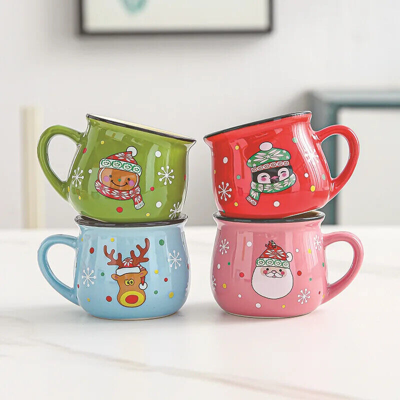 Keramik Tassen niedliche Kaffeetassen Dekoration Kaffeetasse Weihnachtsgeschenk